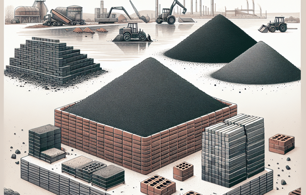 Illustration of stable inert materials like soil, concrete, and bricks