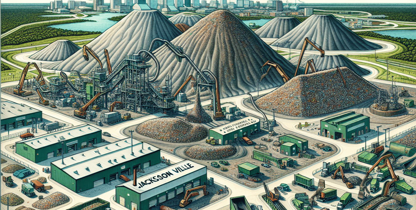 Illustration of Jacksonville's landfill landscape