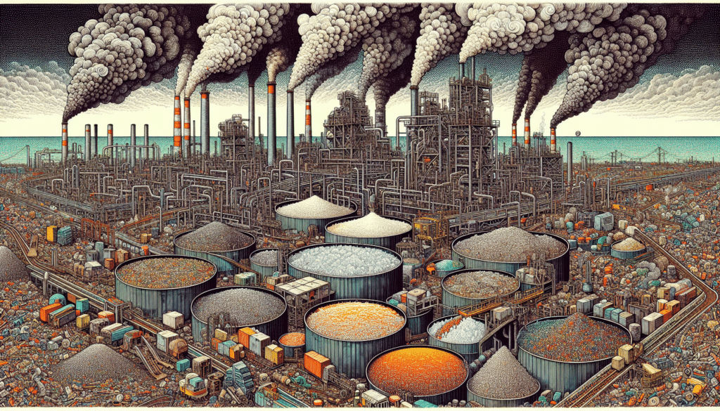 Illustration of industrial waste