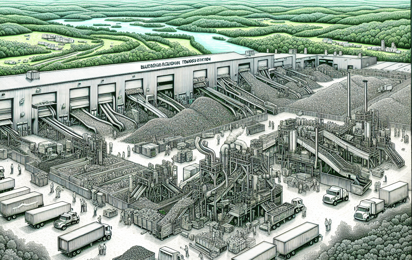 Illustration of the Bluegrass Regional Transfer Station