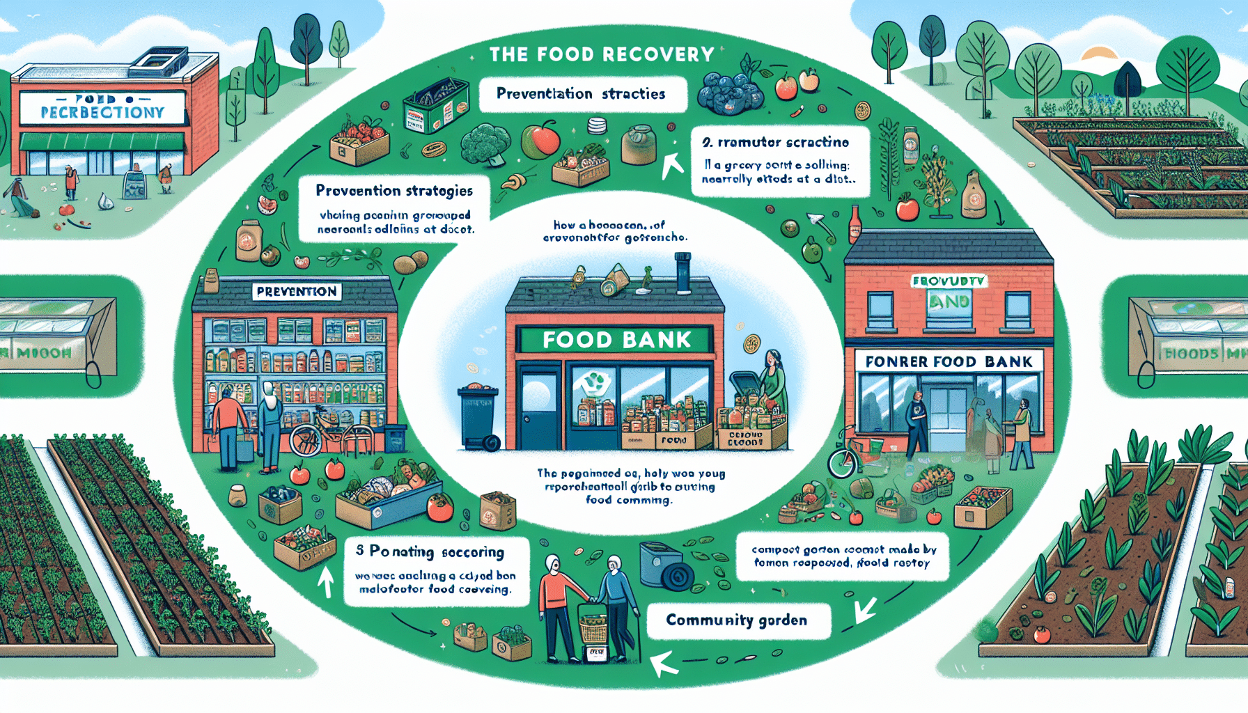 Illustration of food recovery cycle