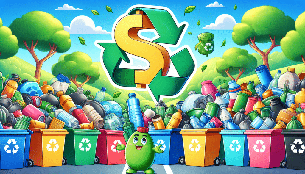 An illustration depicting the cost-effectiveness of recycling efforts.