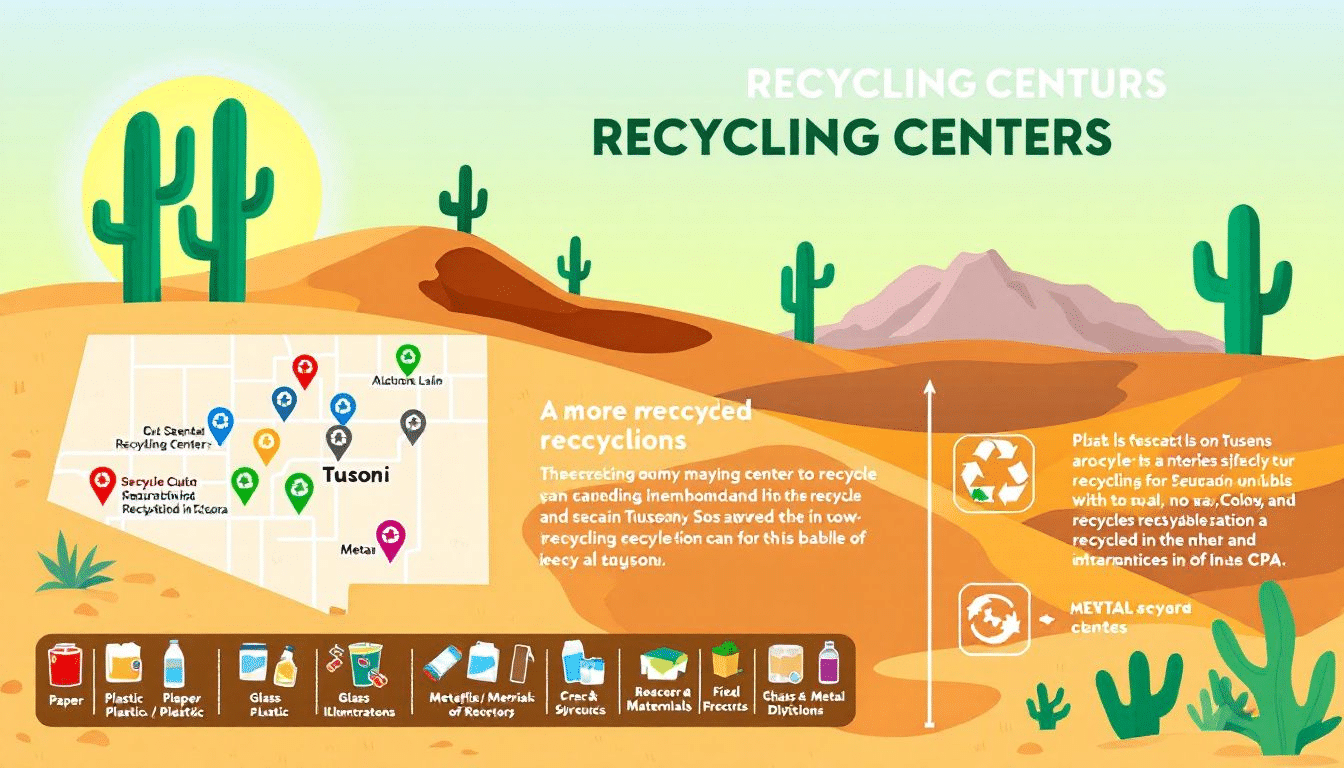 An overview of recycling centers in Tucson, AZ.