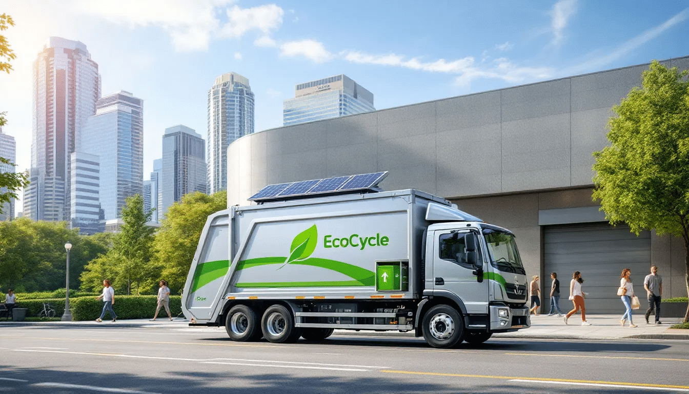 A clean and organized waste removal service vehicle in Marietta, GA.